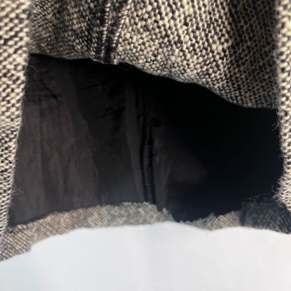 Isaac Mizrahi Black Tweed Wool Blend Lined Pencil Skirt Knee Length Size 8 MD - Picture 5 of 8